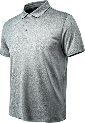 Men’s Performance Heather Short Sleeve Polo Shirt – Breathable Quick-Dry Moisture-Wicking Golf in Saudi Arabia