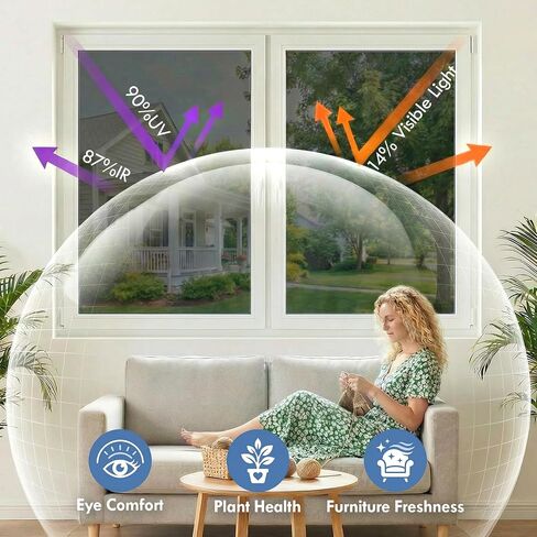 One Way Privacy Window Film,Black-Silver Static Cling, 17.5" x 78.7" in Saudi Arabia