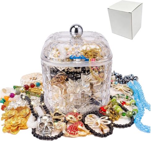 Mystery Jewelry Jar - Vintage Jewelry Set for Women, with Necklaces, Earrings, Bracelets, Rings & Anklets in Saudi Arabia