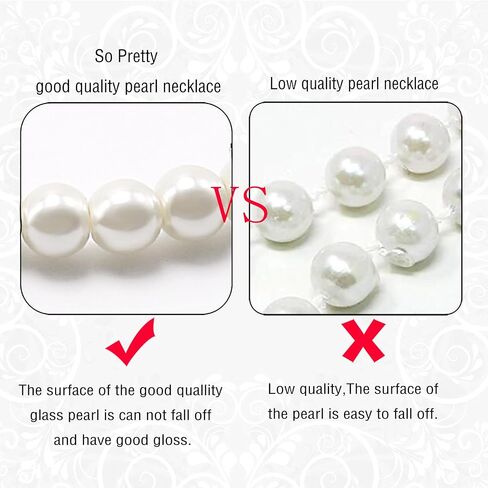 Aisansty Pearl Necklaces for Women Cream White Dainty Layered Pearl Strand Necklaces Earrings Bracelets Set Costume Jewelry for Birthday Bridal Wedding Tea Party Bridesmaid in Saudi Arabia