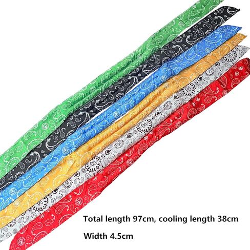6 Pcs Cooling Neck Wraps Neck Cooler Ice Bandanas Scarf for Hot Weather Neck Cooler for for Women Men Hot Weather Outdoor Activities Cooler in Kuwait