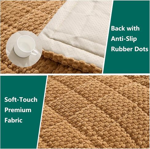 Waterproof Sofa Covers for Pets, Non Slip Fuzzy Couch Cover, Dog Furniture Bed Protector, Soft Plush Sofa Slipcover (Brown, 29"x71") in Kuwait