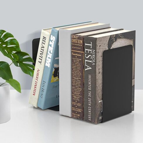 Book Ends 10pcs Bookends L-Shaped Bookends Book Stoppers Book Holders Shelf Book End for Home Office School Supplies(Black,2pcs) in Saudi Arabia
