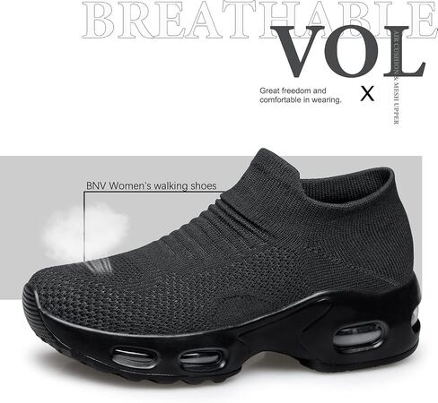 Raoendis Womens Walking Shoes - Sock Sneakers Daily Casual Shoes Slip on Comfortable Nursing Work Shoes in Saudi Arabia