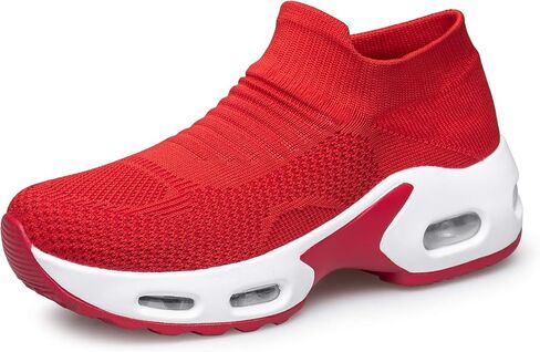 Raoendis Womens Walking Shoes - Sock Sneakers Daily Casual Shoes Slip on Comfortable Nursing Work Shoes in Saudi Arabia