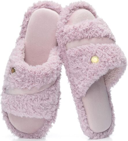 GOEWY Open Toe Womens Slippers Indoor Outdoor Comfy Memory Foam Slip On House Bedroom Slides Shoes Gifts for Women Her Mom in Kuwait