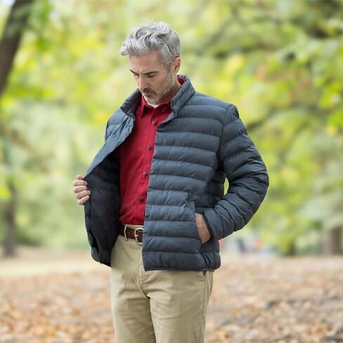 MagnaReady Men’s Adaptive Magnetic Front Long Sleeve Tech Shirt – Cooling Performance Fabric, Chest Pocket, Easy Dressing for Seniors, Disabled, Arthritis, & Limited Mobility, Red, Large in Saudi Arabia
