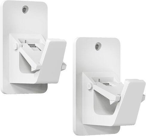 Adhesive No Drill Curtain Rod Brackets - Heavy Duty 30LB Holders for Bathroom Bedroom Kitchen, Universal Damage-Free Window Rod Hooks with Nail-Free Installation (4PC Black) in Saudi Arabia