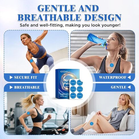 NAD+ Patches | Promote Daily Vitality & Healthy Aging | Support Cellular Energy & Metabolism | 8-Hour Timed Release (30) in Kuwait