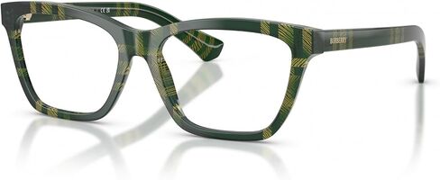 BURBERRY Eyeglasses BE 2440 4169 Check Green/Demo Lens in Kuwait