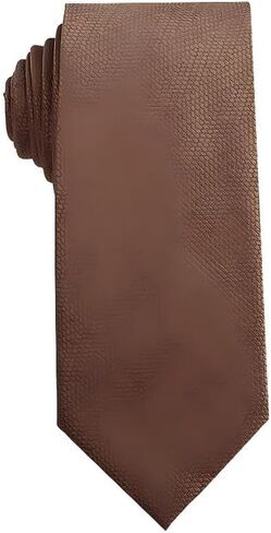 Soild Ties for Men Premium Coffee Brown Vintage Tie Classic Formal Necktie for Business Shirts and Suits in Kuwait