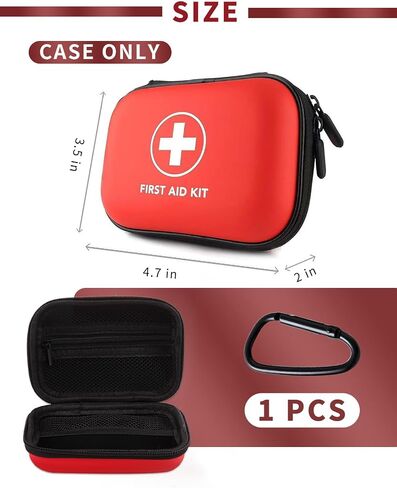 Red Hard Shell Storage Case Compatible Fits 2 Auvi Q Epi Pens or 2 Neffy Nasal Spray, Bright Visible Compact neffy Carrying case for Allergy Patients in Saudi Arabia