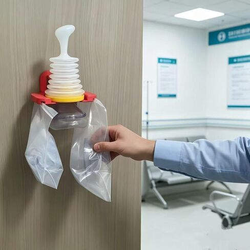 طقم تثبيت على الحائط قطعة واحدة لجهاز إنقاذ الاختناق LifeVac - حامل تخزين للطوارئ بتصميم سريع التحرير، سهل التركيب للمكتب المنزلي والمدرسة in Kuwait