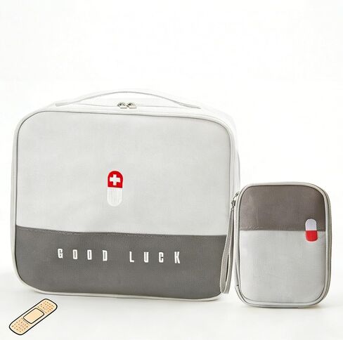 Empty Travel First Aid Medical Bag Small Medicine Bag Organizer, Ideal for Travel, Home & Car, Compact Medical Travel Bag for First Aid Supplies in Saudi Arabia