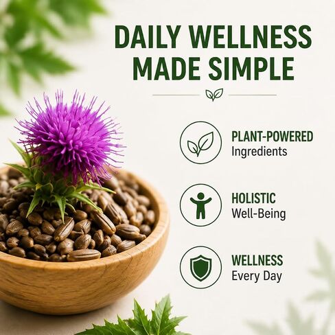 Uvora Milk Thistle Detox, 80% Silymarin Liver Support Formula with Inositol & Turmeric, Non-GMO Ingredients,Free from Gluten and Soy. Vegan-Friendly, 90 Capsules in Saudi Arabia