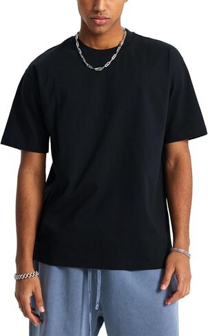Men's Cotton T-Shirt Short Sleeve Crew Neck Soft Plain Tee for Men Casual Daily Wear Tshirts S-3XL in Saudi Arabia