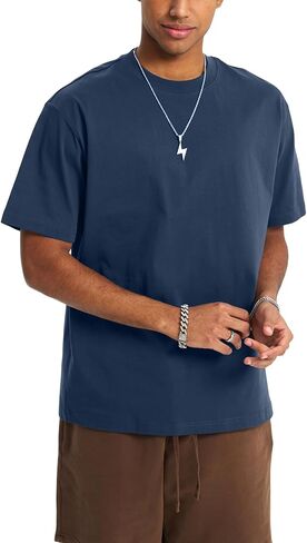 Men's Cotton T-Shirt Short Sleeve Crew Neck Soft Plain Tee for Men Casual Daily Wear Tshirts S-3XL in Saudi Arabia