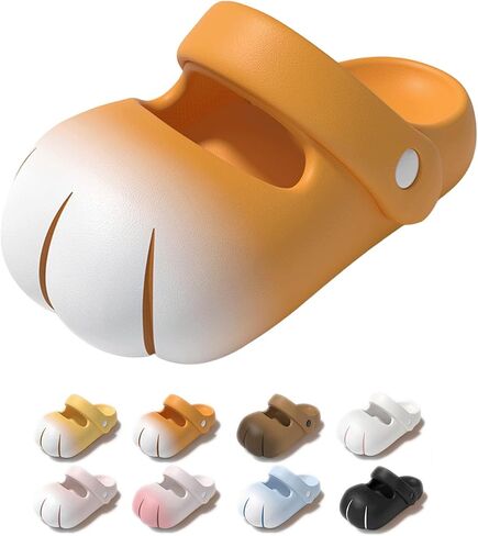 Paw Clogs for Women Cute Novelty Mary Jane Clogs Slip On Cat Cutecore Funny Clog Shoes Mules Platform Indoor Outdoor Slippers EVA Back Strap Non Slip Summer Beach in Saudi Arabia