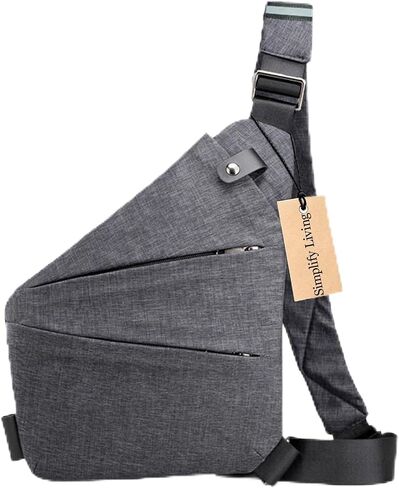 Simplify Living Anti Theft Crossbody Bag: Made of Oxford Fabric, Featuring an Adjustable Shoulder Strap, Water-Resistant and Machine-Washable, Perfect for Daily Commuting. in Saudi Arabia