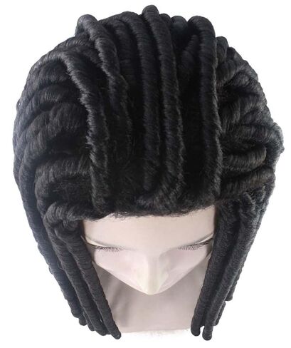 Long Black Dreadlock Womens Wig | Dramatical Halloween Wig | Breathable Capless Cap Handcrafted Wig in Saudi Arabia