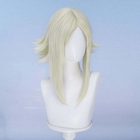 Eishia Stilza Cosplay Wig Short Blonde Hair 37cm Anime Women Cosplay Wig for Halloween Party in Saudi Arabia