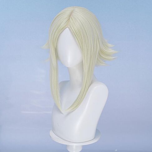 Eishia Stilza Cosplay Wig Short Blonde Hair 37cm Anime Women Cosplay Wig for Halloween Party in Saudi Arabia