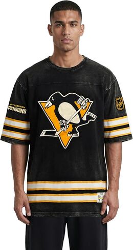 Game 7 NHL Mens Game 7 X NHL Men's Officially Licensed Oversized Short Sleeve Heavyweight Crew Neck Cotton T-Shirt in Saudi Arabia
