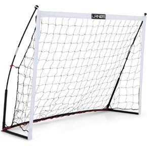 أهداف كرة القدم المحمولة من لانوس للفناء الخلفي، شبكة كرة قدم خفيفة الوزن مع أعمدة متصلة مسبقًا، حقيبة حمل - هدف كرة قدم ممتاز ومعدات تدريب كرة القدم للأطفال والكبار in Kuwait