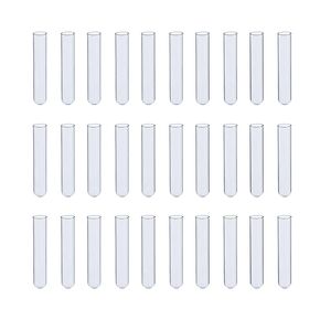 MUHWA 6x30mm Clear Glass Fermentation Tube, Small Test Tubes, 200 PCS duchenne Tube for Laboratory Experiment