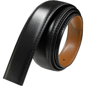 Reversible Belt Strap Replacement Genuine Leather Dress Belt Strap, 1-1/8", 1-1/4", 1-3/8" Wide