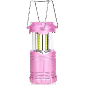 4-Pack LED Pink Camping Lanterns, Essential Emergency Lights for Power Outages, Hiking, Hurricane