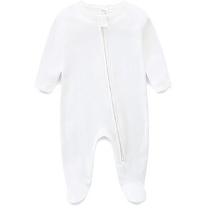 Baby Footie Double Zipper Infant Cotton Clothes Sleeper Baby Pajamas Sleepwear