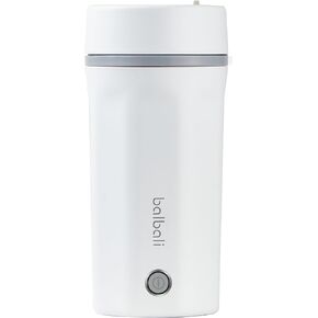 balbali 17oz Travel Kettle Portable Electric Kettle - Mini Hot Water Boiler/Maker/Heater/Warmer for Tea - Small Electric Thermos Heated Travel Mug - Portable Kettle for Travel - White in Kuwait