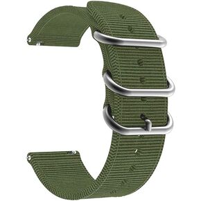YEEJOK Vivoactive 5/3 Bands Nylon, 20mm Nylon Watch Strap Compatible for Garmin Venu/Venu Sq/Venu 2 Plus/Vivoactive 3 Music/Forerunner 645/245 Smartwatch Men Women