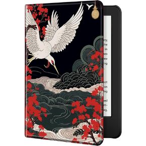 Case for 6" All-New Kindle 11th Generation 2022 Release PU Leather Smart Stand Cover with Auto Wake Sleep, Soft TPU Back Cover for Basic Kindle 2022, Art Van Gogh Cat