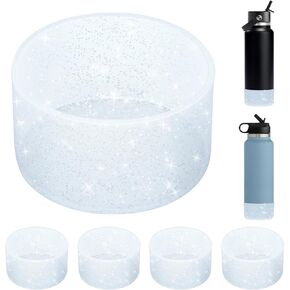 4Pcs Protective Silicone Boot Compatible with Hydro Flask 32oz & HydroFlask 40oz Stainless Steel Wide Mouth Water Bottle and More Tumbler with 3.45-3.55in Bottom in Saudi Arabia