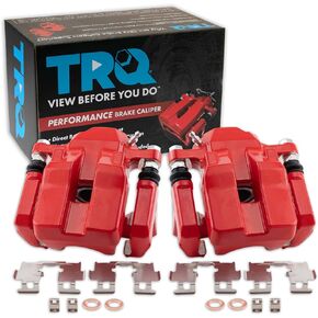 TRQ Rear Brake Caliper Set Compatible with 2012-2019 Toyota RAV4