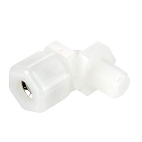 Parker Hannifin N6ME12-pk5 Male Elbow, 3/8" Nominal Tube OD x 3/4" Male NPTF, Nylon, White (Pack of 5)
