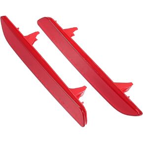 Motoforti Rear Bumper Reflector Light, Left Right Side Rear Fog Lights Reflector Lamps,for Honda CR-V 2010 2011,Plastic,Red