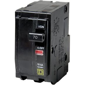 مربع D من شنايدر اليكتريك QO270 قاطع دارة، حراري مغناطيسي، 2P، 70A