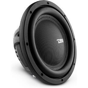 DS18 IXS10.2D 10" Car Subwoofer 1200 Watts Max Power 600 Watts RMS DVC 2 + 2 Ohms - Powerful Shallow Mount Subwoofer - Slim Design Perfect for Compact Places in Car & Trucks - 1 Speaker