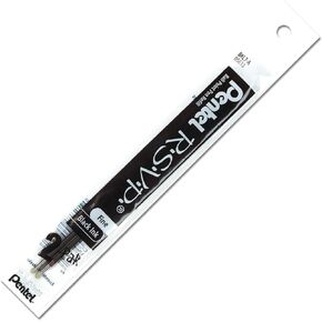 عبوات أقلام Pentel® لأقلام حبر جاف R.S.V.P.®، ذات رأس رفيع، 0.7 مم، أسود، عبوة من قطعتين