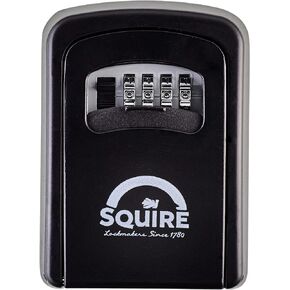 Squire Key Keep 1 Key Safe | صندوق قفل مفتاح الأمان العالي | صندوق قفل لتخزين المفاتيح قابل لإعادة الترميز ومقاوم للعوامل الجوية