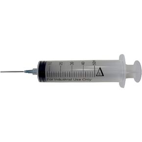 Duda Energy SyringeBox050 Industrial Syringes with 15G x 1-1/2" Blunt Tip Fill Needle and Plastic Cover, 50 mL (Pack of 25)