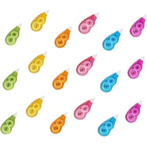 FUNOMOCYA CORRECT CORRECTION TAPE 18pcs Correction Tape Household Tool Set Stationary Mini Tape Portable White-out Tape Corrections Applicator Tape Portable Corrected Tape Adhesive Tapes
