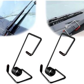 Windshield Wiper Arm Pressure Spring Booster, Wiper Arm Pressure Spring Set, Enhance Wiper Performance, Easy Install, Improved Visibility in Rain/Snow - Suitable for All Vehicles-2PCS