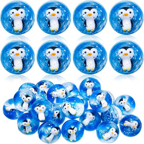 Syhood 24 Pcs Penguin Bouncy Ball Bulk Silicone Sea Creature Bounce Balls Sea Fish Party Favors Penguin Toy Game Indoor 45 mm Gift for Graduation (Penguin) in Saudi Arabia