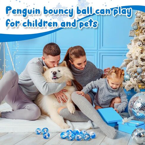 Syhood 24 Pcs Penguin Bouncy Ball Bulk Silicone Sea Creature Bounce Balls Sea Fish Party Favors Penguin Toy Game Indoor 45 mm Gift for Graduation (Penguin) in Saudi Arabia