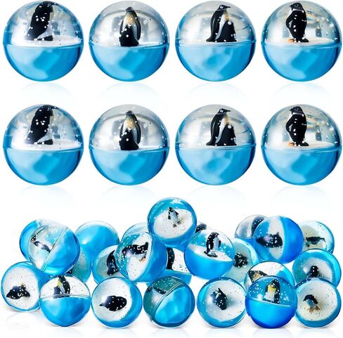 Syhood 24 Pcs Penguin Bouncy Ball Bulk Silicone Sea Creature Bounce Balls Sea Fish Party Favors Penguin Toy Game Indoor 45 mm Gift for Graduation (Penguin) in Saudi Arabia
