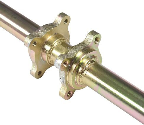 Go Kart 44 Rear Live Axle Assembly Kit Rear Axle Pillow Blocks Sprocket Brake Disc Wheel Hubs Replacement for Go Kart ATV Quad and Drift Trikes in Saudi Arabia